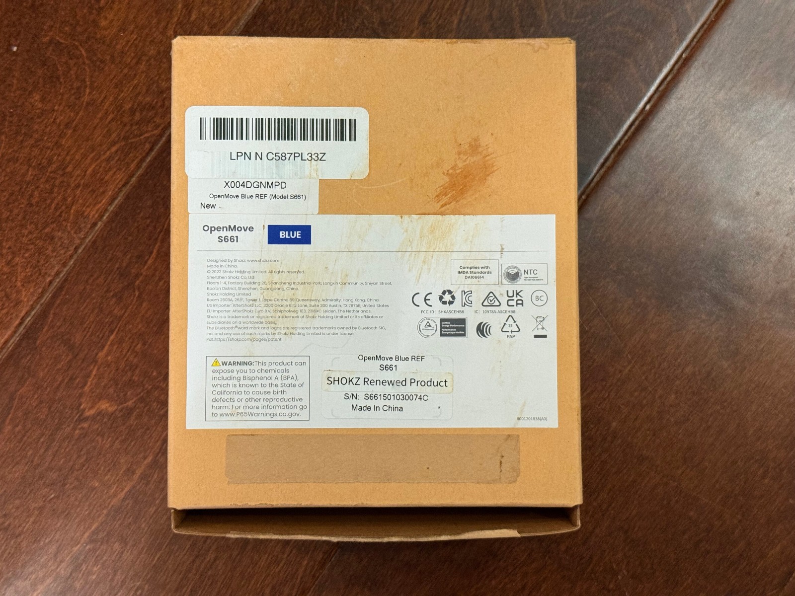 Shokz OpenMove S661 Sport Wireless Headphones
