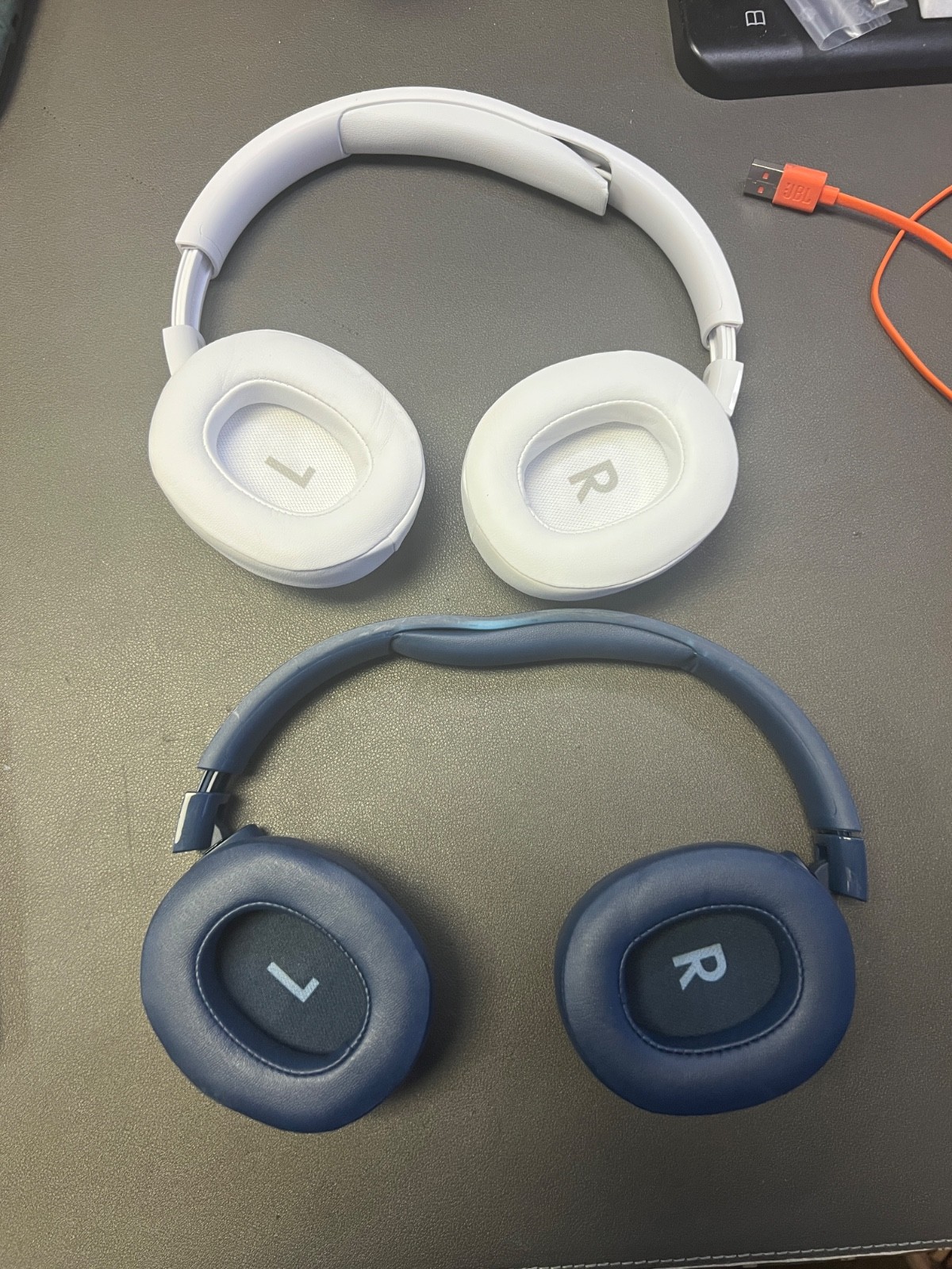 JBL Tune760NC LOT OF 2 – Active NC Bluetooth Headphones-BENT BUT WORKS!-2