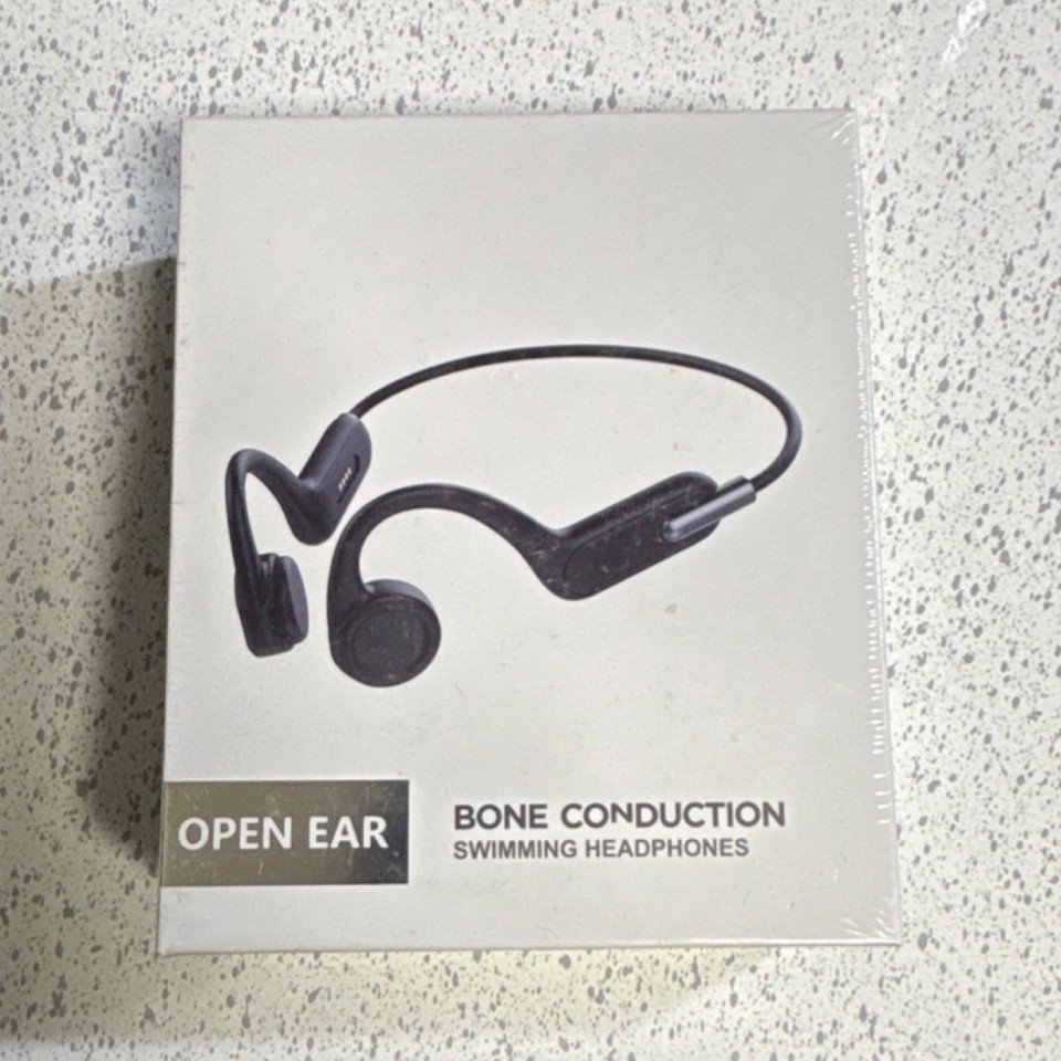 Open Ear 1100 Series Bone Conduction Swimming Headphones Bluetooth Black