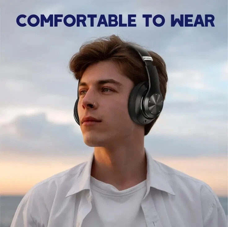 NEW AND SEALED Tuitager Super Bass 9S Wireless Over the Ear Headphones