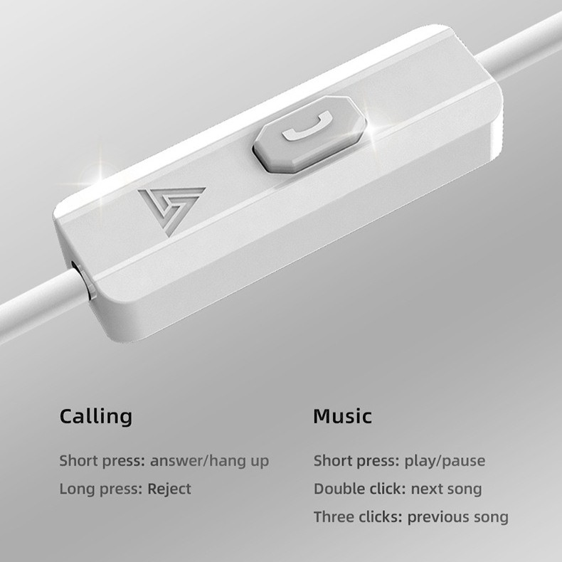QKZ AK3 FiLe Wired Earbuds In-Ear Stereo Earphones with Mic Volume Control