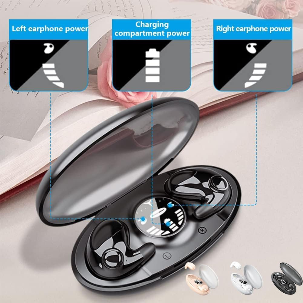 Invisible Sleep Wireless Earphone Bluetooth 5.3 Headphones Hidden Earbuds NEW