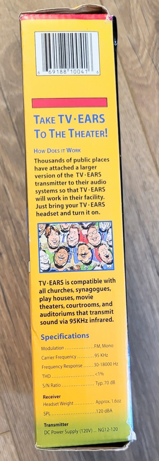 TV Ears Wireless 95KHz Infrared Headset Tv Listening System 📌📌