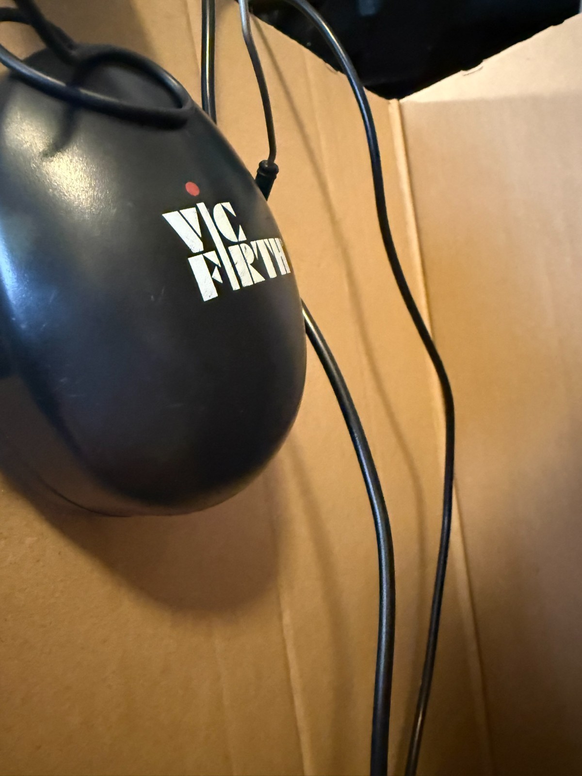 Vic Firth Stereo Isolation Headphones Black with 6ft Cord 3.5mm