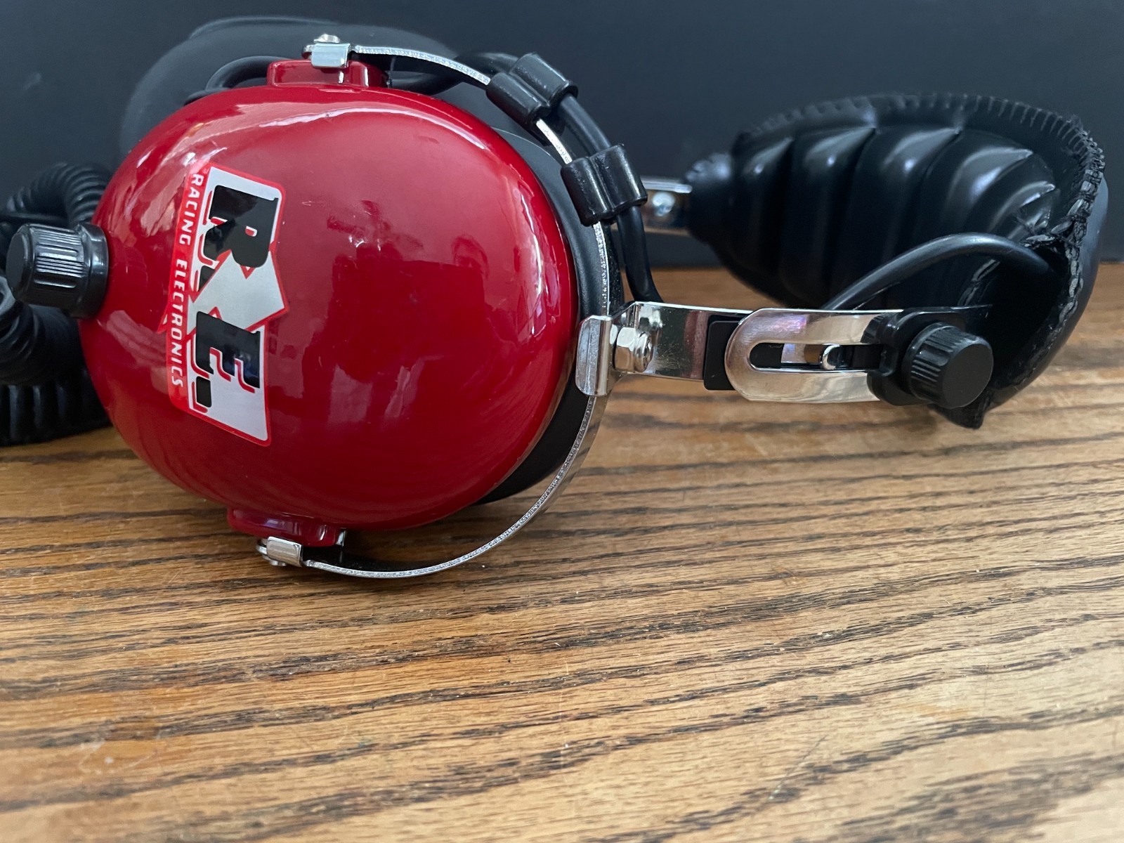 Racing Electronics RE-48 Communication Headset NASCAR w/Volume Control — works!