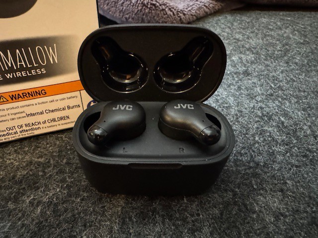 JVC Marshmallow True Wireless Earbuds Black, Bluetooth, IPX4