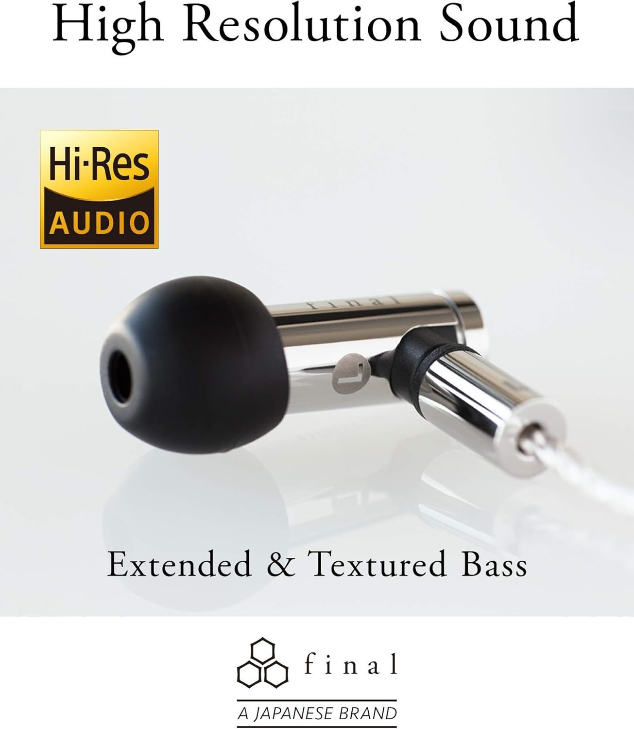 final E5000 Premium In-Ear Monitor Stainless Steel Housing MMCX Hi-Res