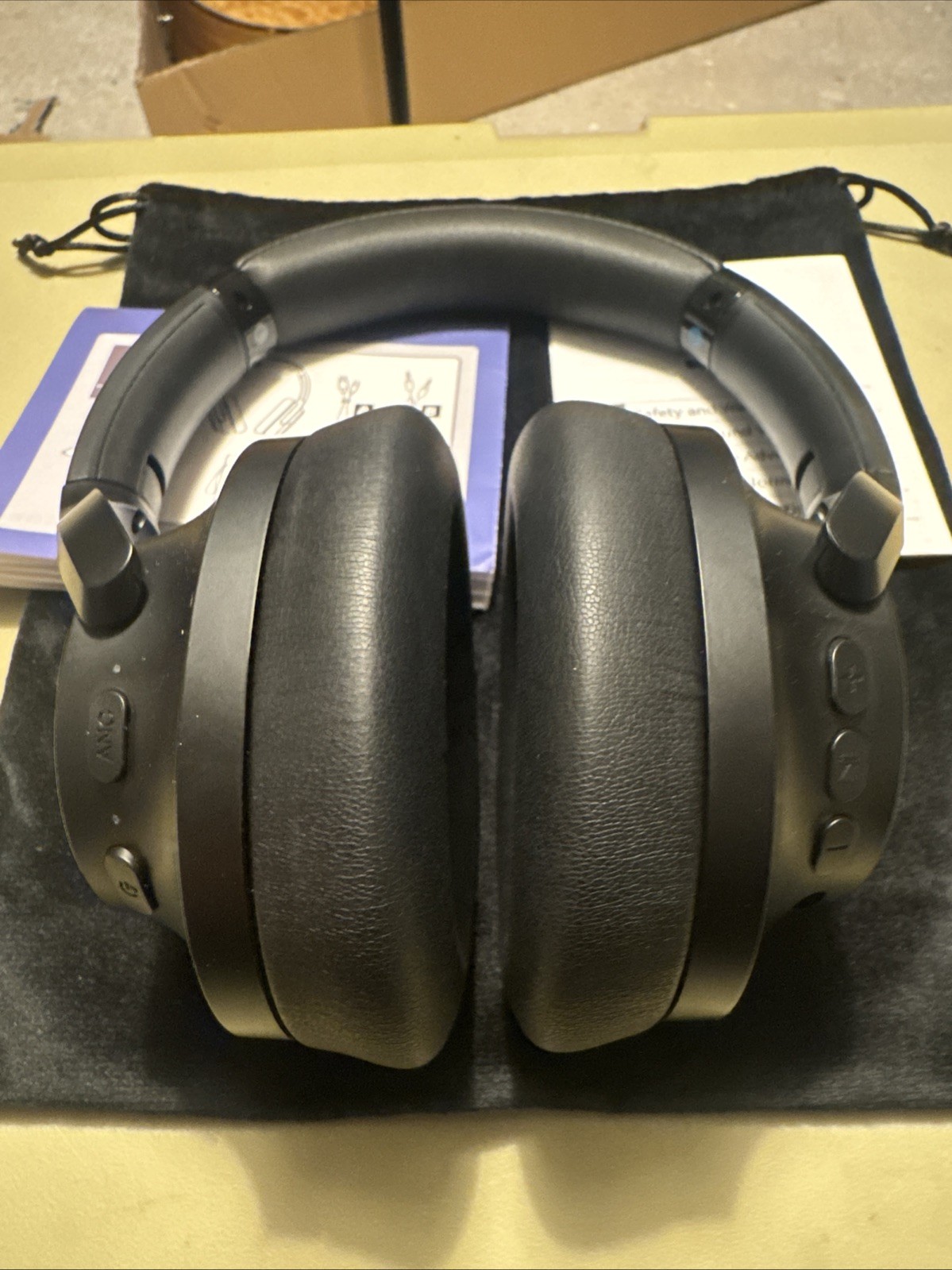 1Mii Y8+ Noise Cancelling Headphones Bluetooth Wireless LDAC Hi-Res Audio W/ Bag