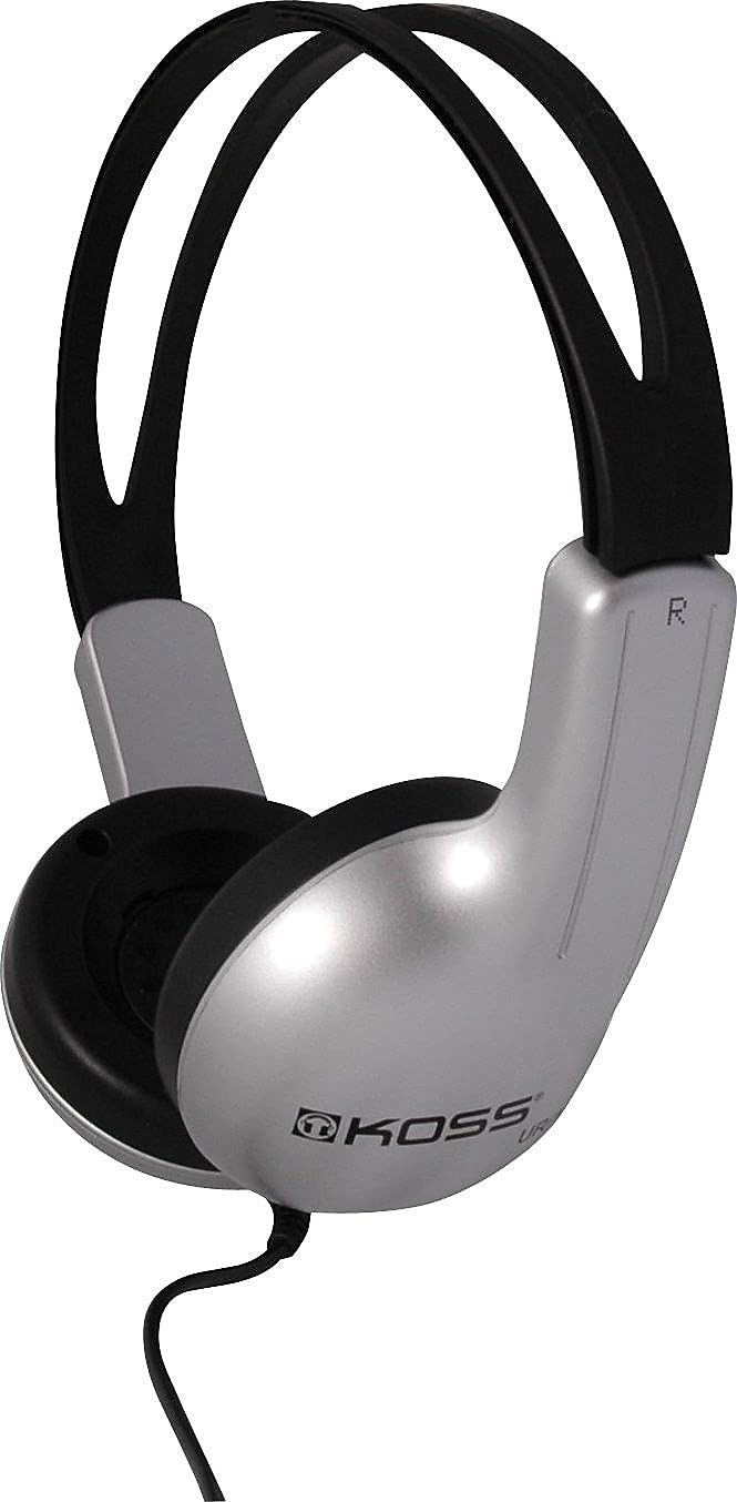 Silver Over Ear Headphones Wired Binaural 100Hz to 20kHz Sensitivity 98dB