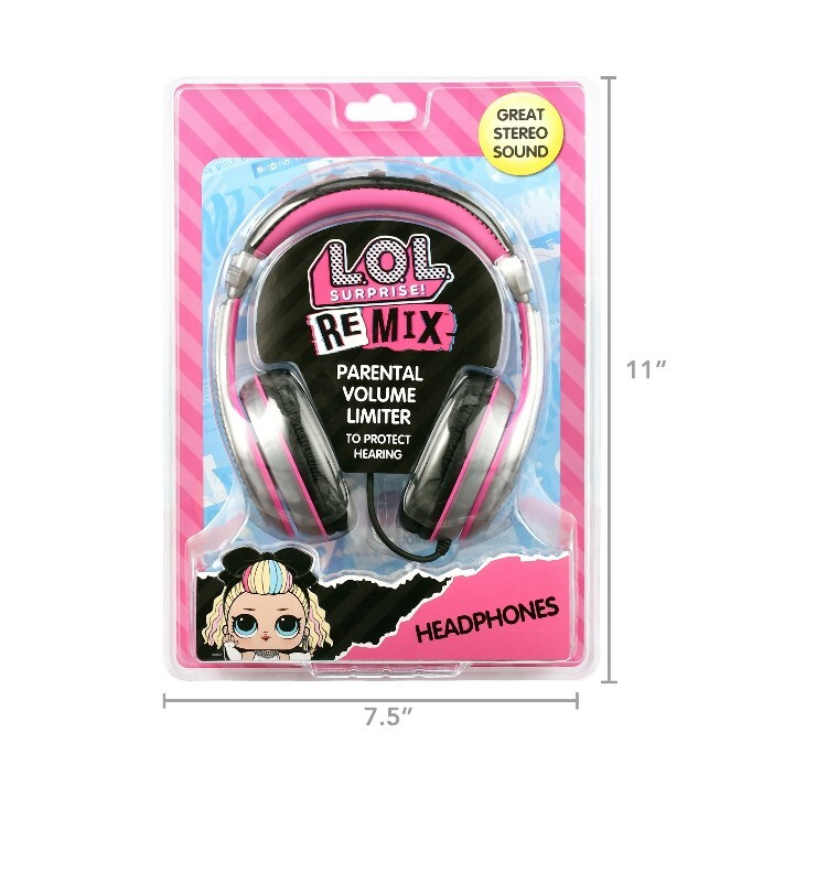 LOL Surprise Kids Headphones Adjustable Headband-Parental Volume Control NIB