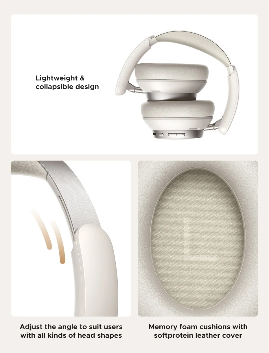 UGREEN Studio Pro ANC Bluetooth 6.0 Headphones Hi-Res LDAC 120H Over Ear