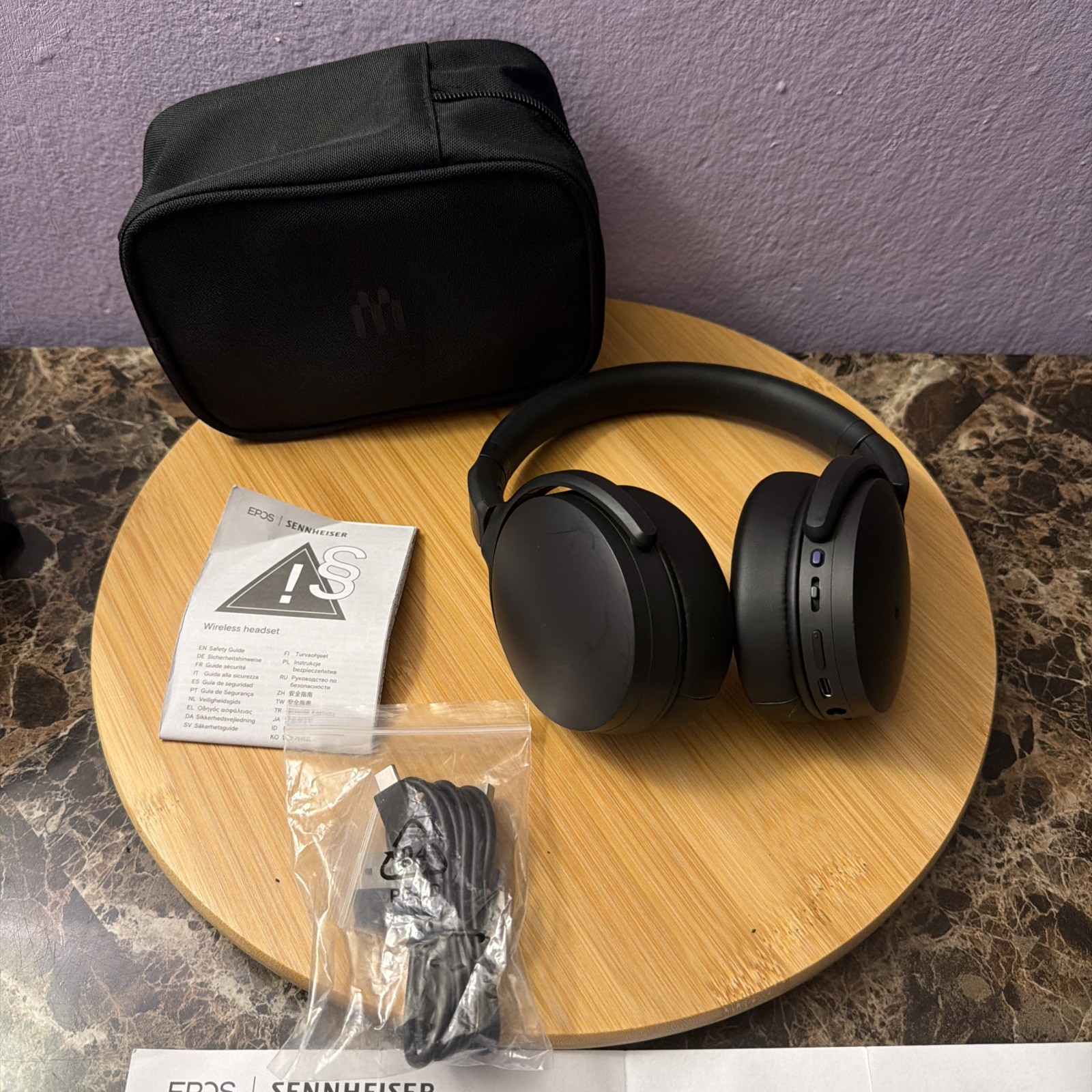 EPOS Adapt 360 Black – Dual-Sided, Dual-Connectivity, Wireless, Ear Headset,,,,,