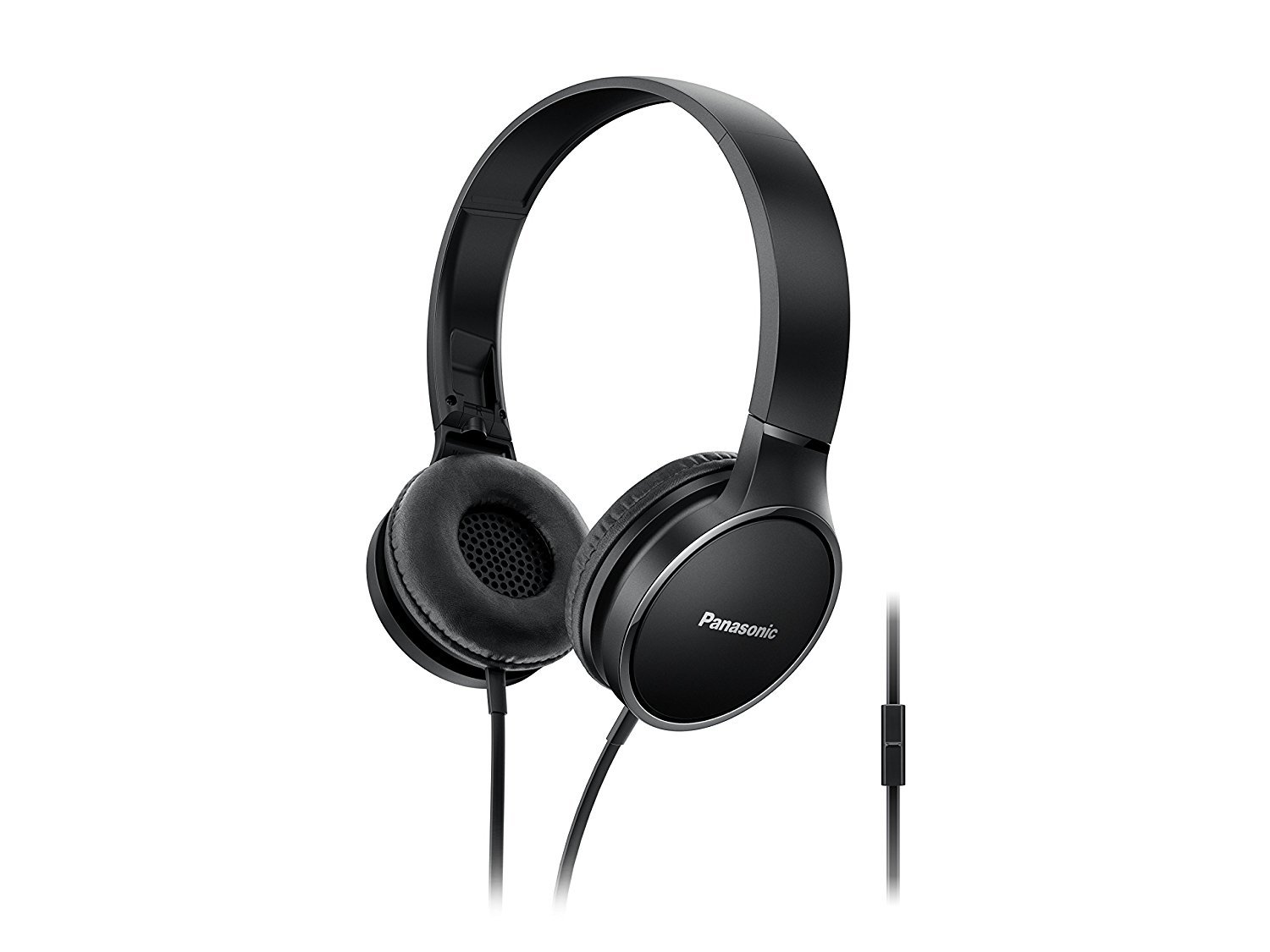 Panasonic Premium Sound On Ear Stereo Headphones RP-HF300M-K with Integrated Mic
