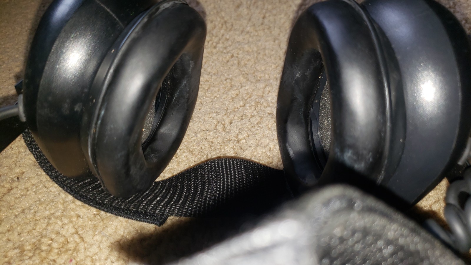 2 Pairs RadioShack Race Headphones Mono Audio Volume Control TESTED