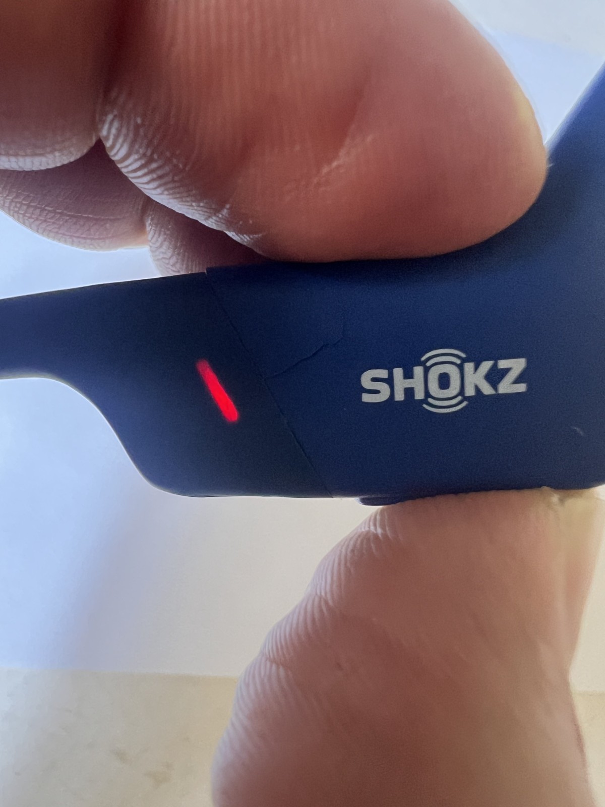 Shokz OpenRun S803 Bone Conduction Open Ear Sport Headphones – Steel Blue – READ