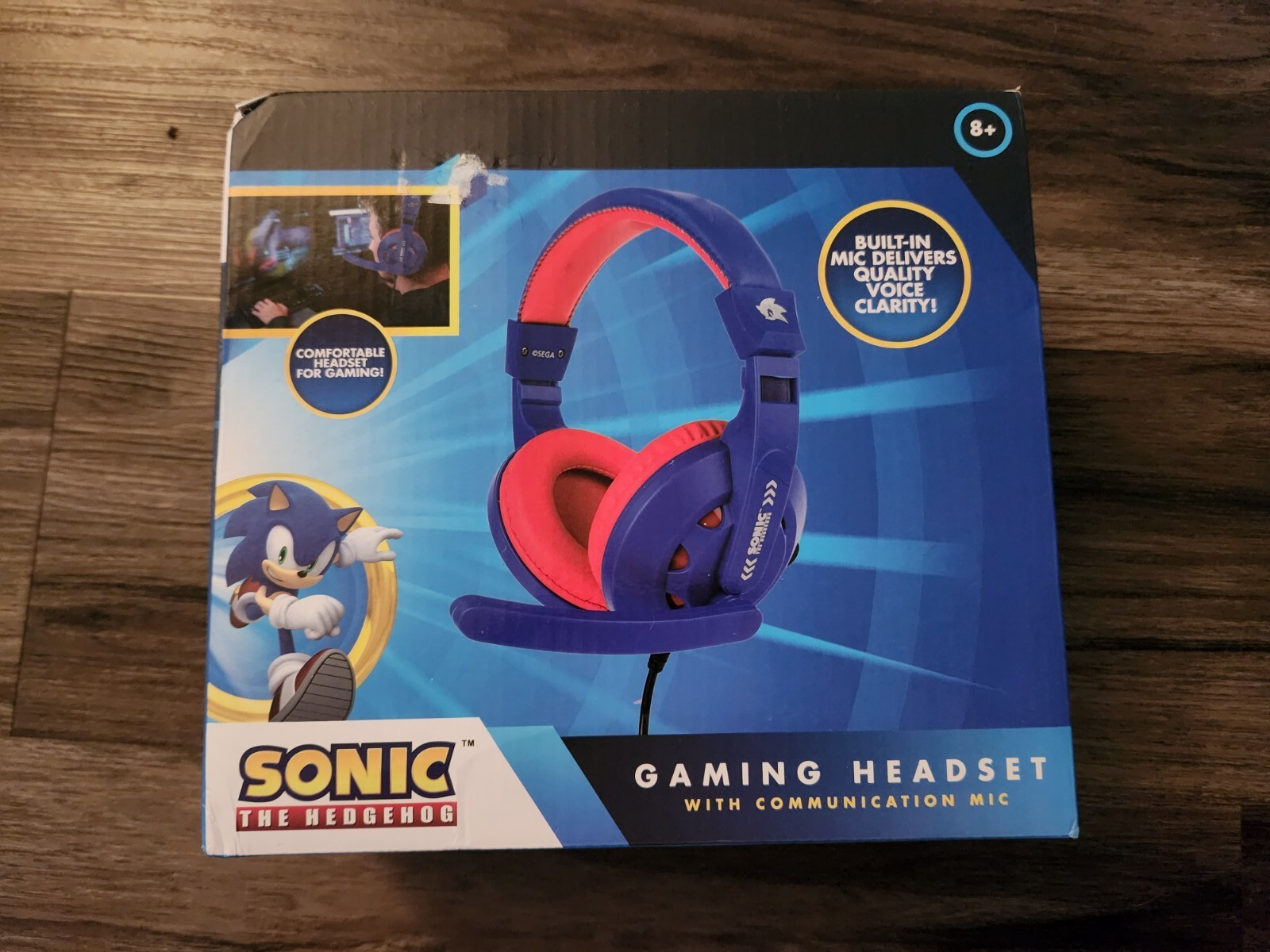 BRAND NEW! Sonic The Hedgehog Gaming Headset with Communication Mic