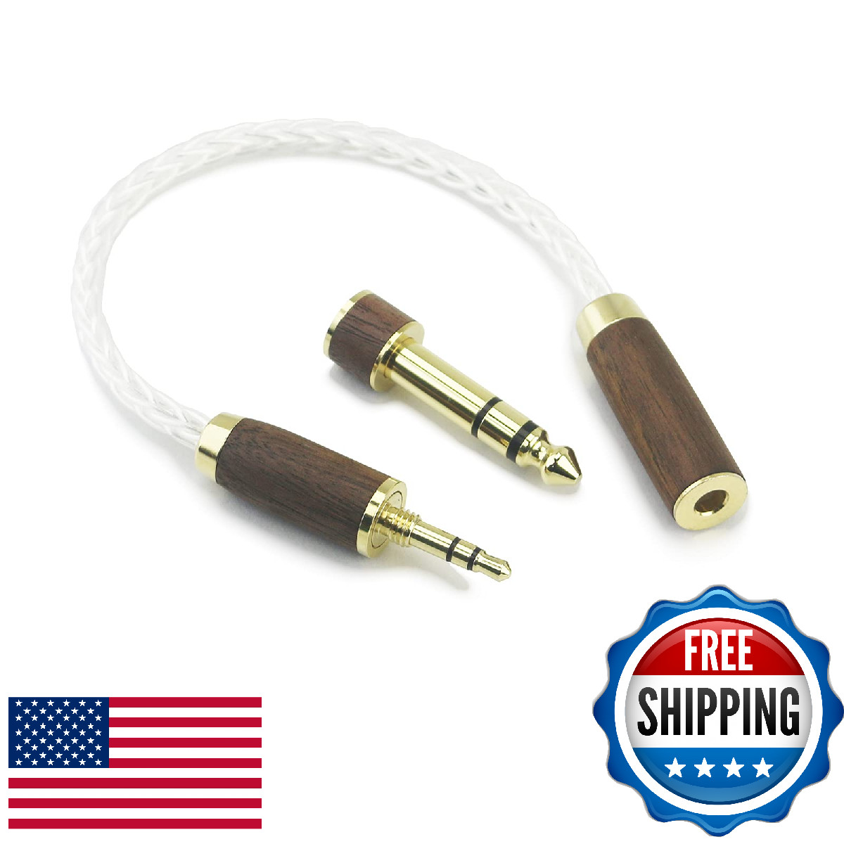 NewFantasia 3.5mm 1/8″ TRS Male to 4.4mm Balanced Female Audio Adapter Cable