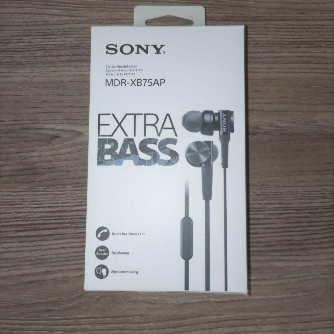 Sony MDR-XB55AP Black Extra Bass Wired In-Ear Earbuds with Mic Remote