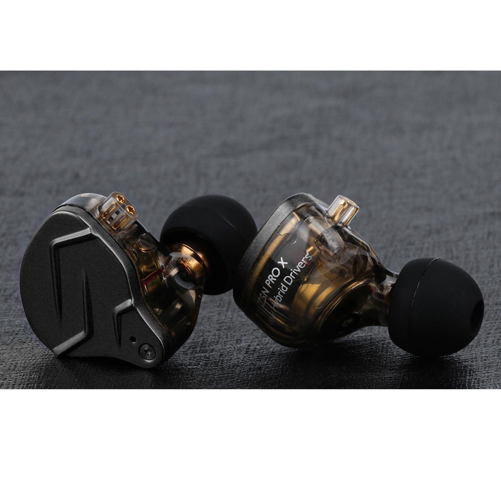 Dual Driver HiFi In-Ear Monitors, Hybrid Metal Earphones, Detachable Cable, Zinc