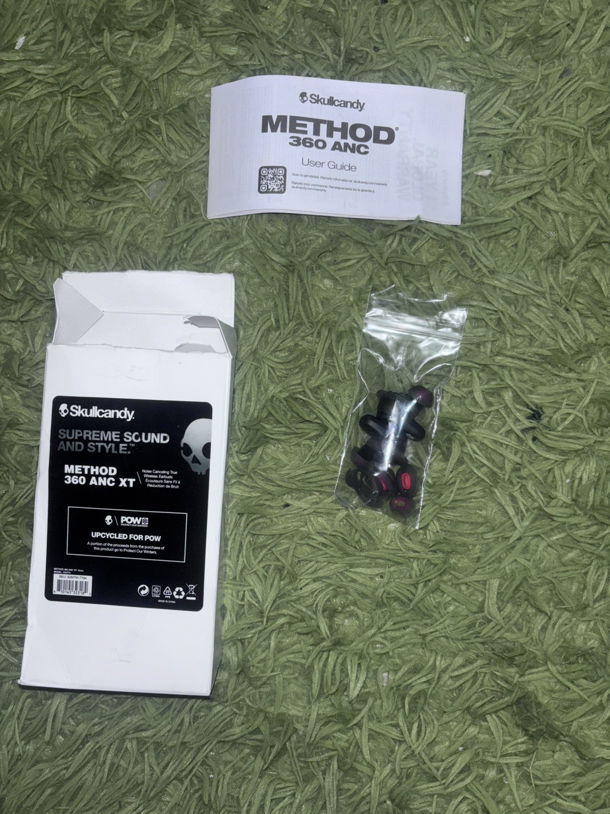 Skullcandy Method 360 ANC Wireless Earbuds True Black EARBUDS ONLY Replacements