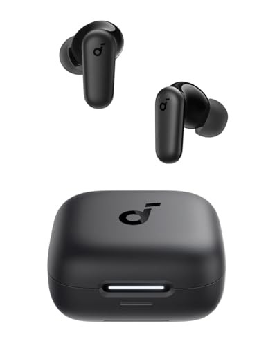 P30i by Anker Noise Cancelling Earbuds, Strong and Smart Noise Black