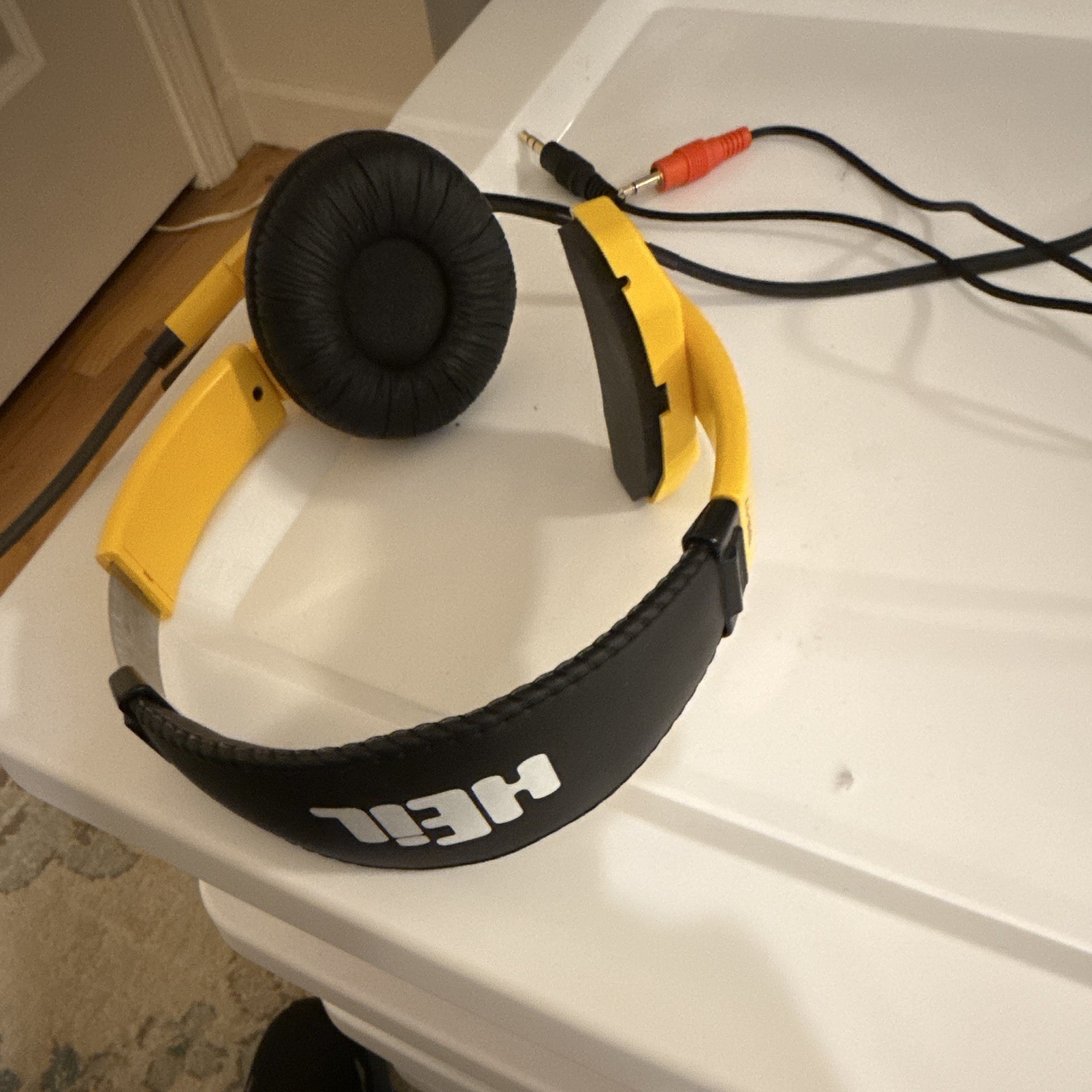 HEIL Pro Set Yellow/Black Wired 3.5mm On-Ear Headset Boom Mic 6ft 40mm