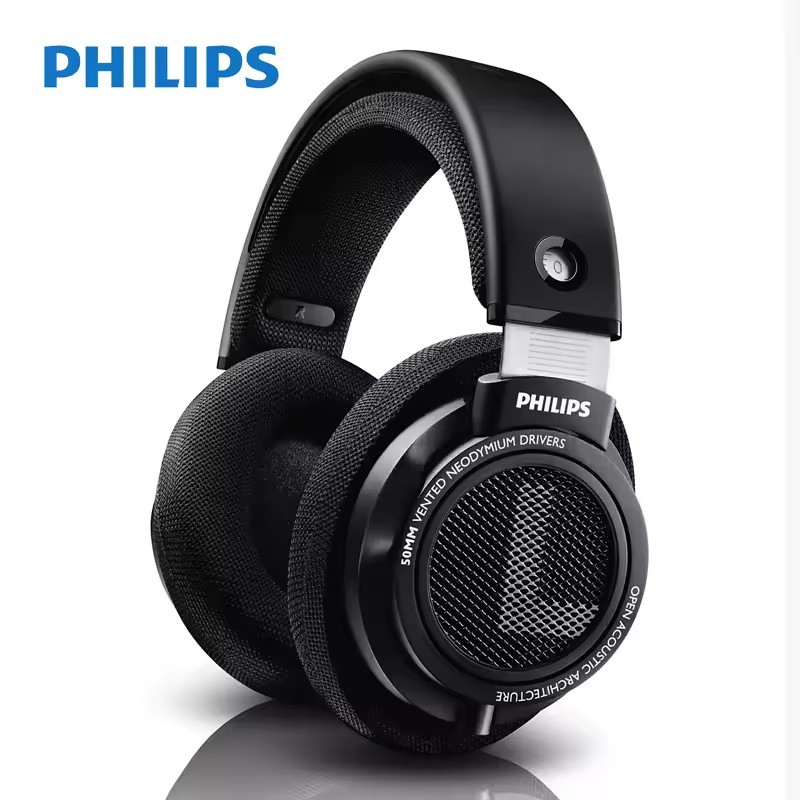 Philips SHP9500 HiFi Stereo Wired Headphones, HD Music, Gaming, Jack Plug