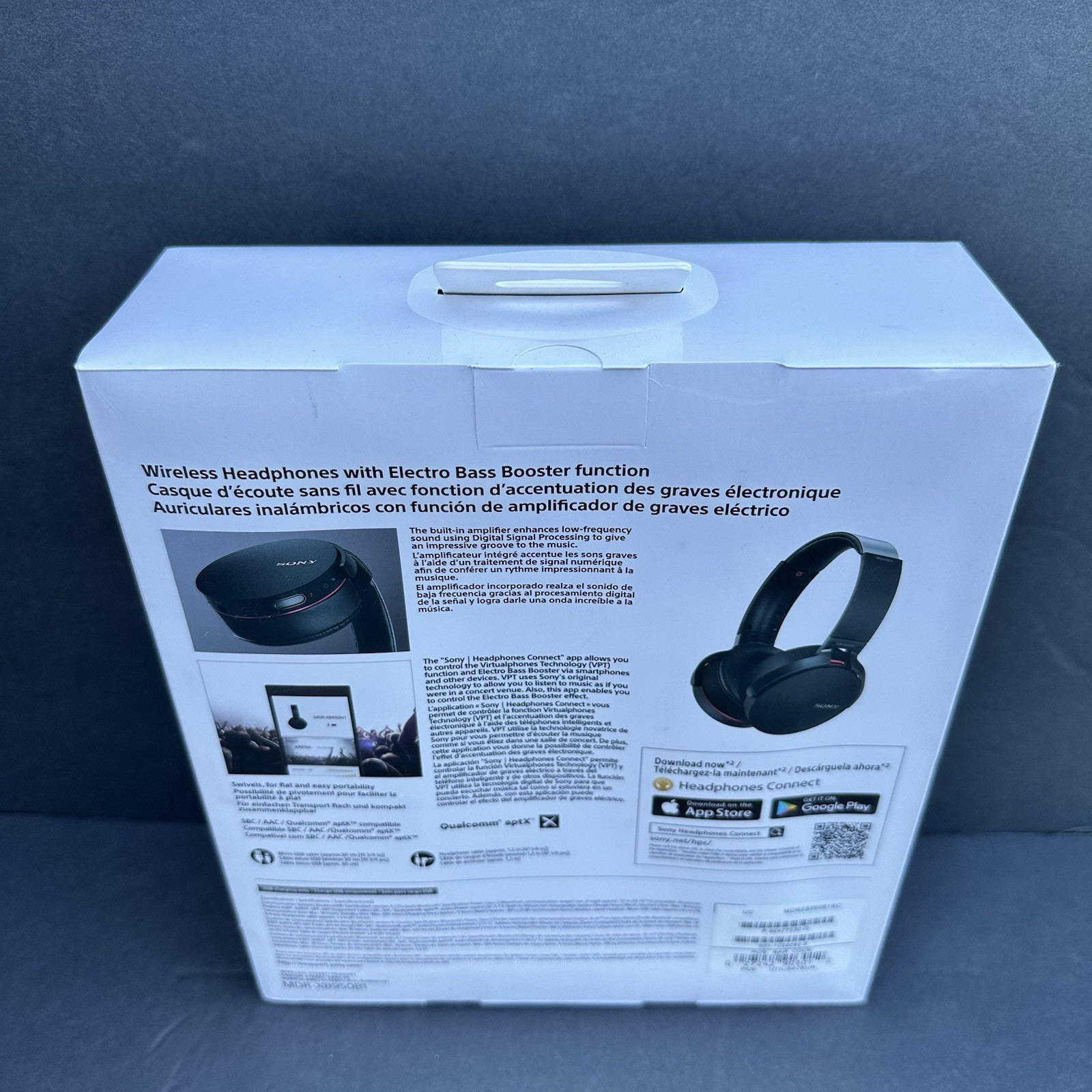 Sony MDR-XB950B1 Extra Bass Wireless Over-Ear Headphones – Black New Sealed