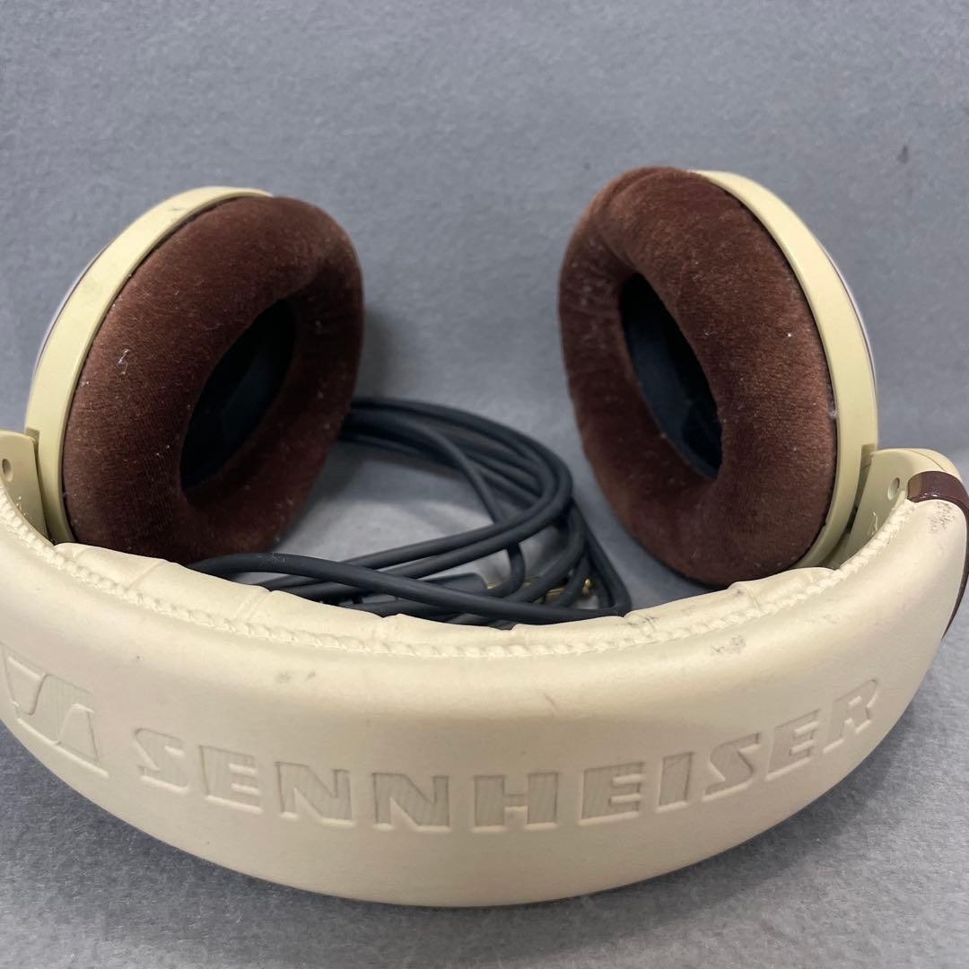Sennheiser HD 598 Open Back Headphones Cream Ivory Pudding Model Tested – JAPAN