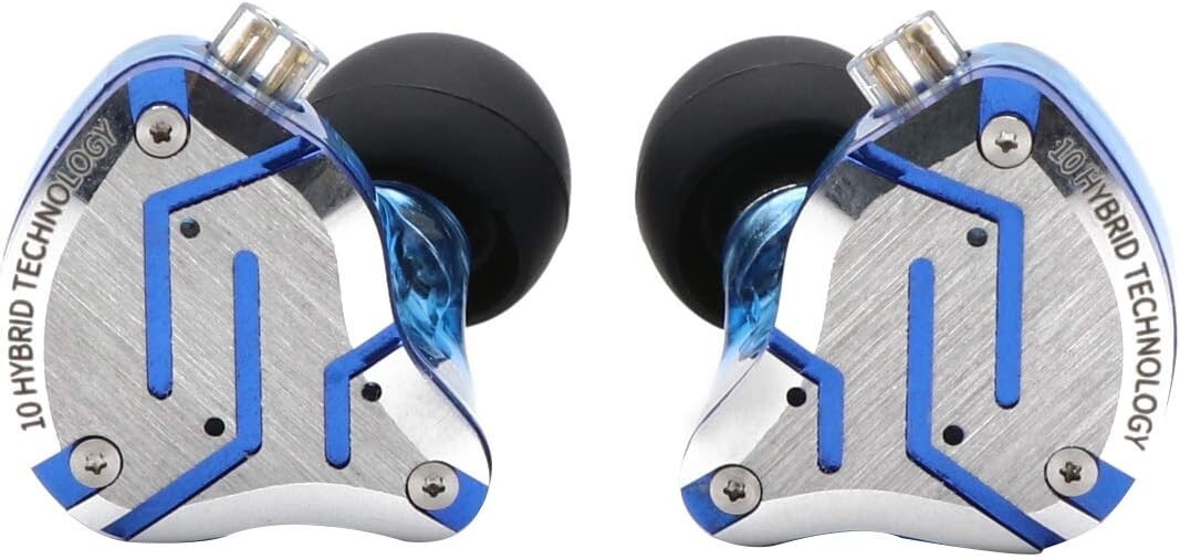 4BA+1DD 5 Driver in-Ear HiFi Metal Earphones with Stainless Steel Faceplate, …