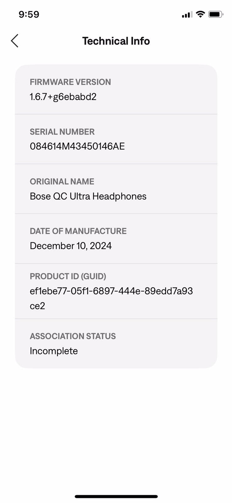 Bose QuietComfort Ultra Wireless Noise Cancelling Headphones – White Smoke