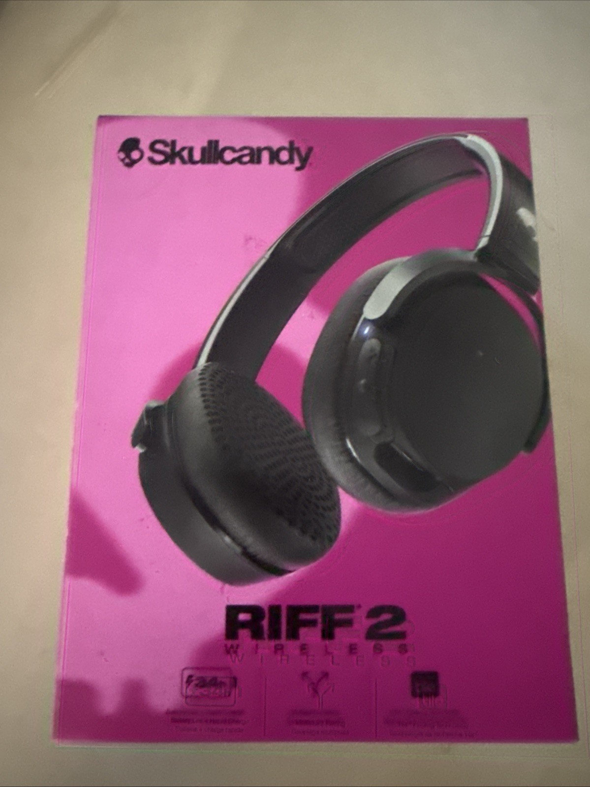 Skullcandy Riff 2 Wireless Bluetooth On-Ear Headphones – True Black