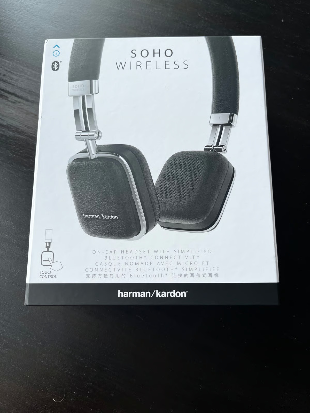 Harman Kardon Soho On the Ear Bluetooth Headphones – Black