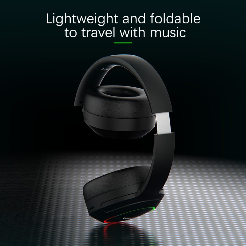 Black Wireless Bluetooth 5.1 Headphones Foldable Stereo Earphones Headsets + Mic