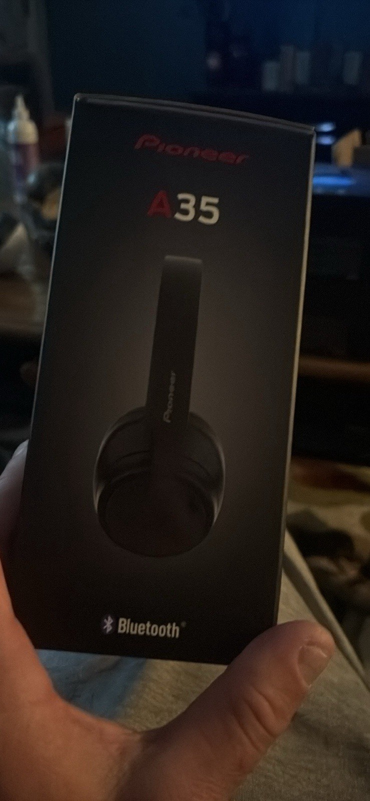 Pioneer A35-BK Bluetooth Headphones ANC USB-C Black Built-In Mic Over-Ear
