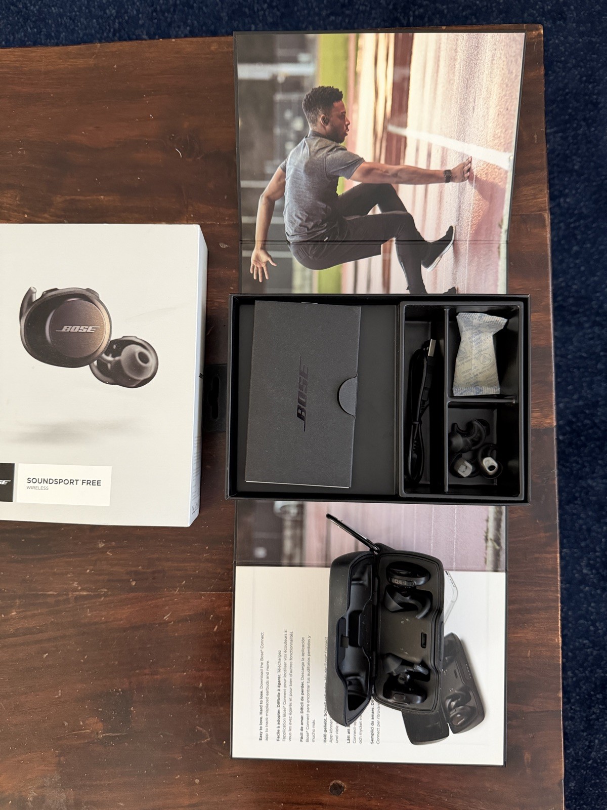 Bose SoundSport Free In Ear Wireless Headphones – Midnight Blue/Citron