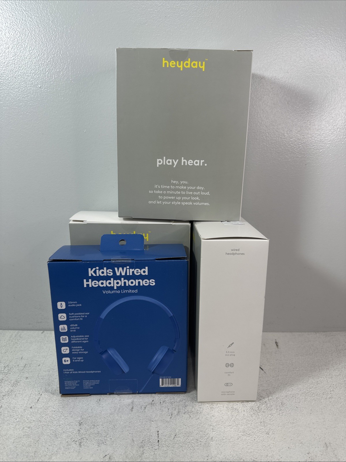 Heyday Earbuds Wired And Wireless Lot of 34 – Classroom Headphones Earbuds NEW
