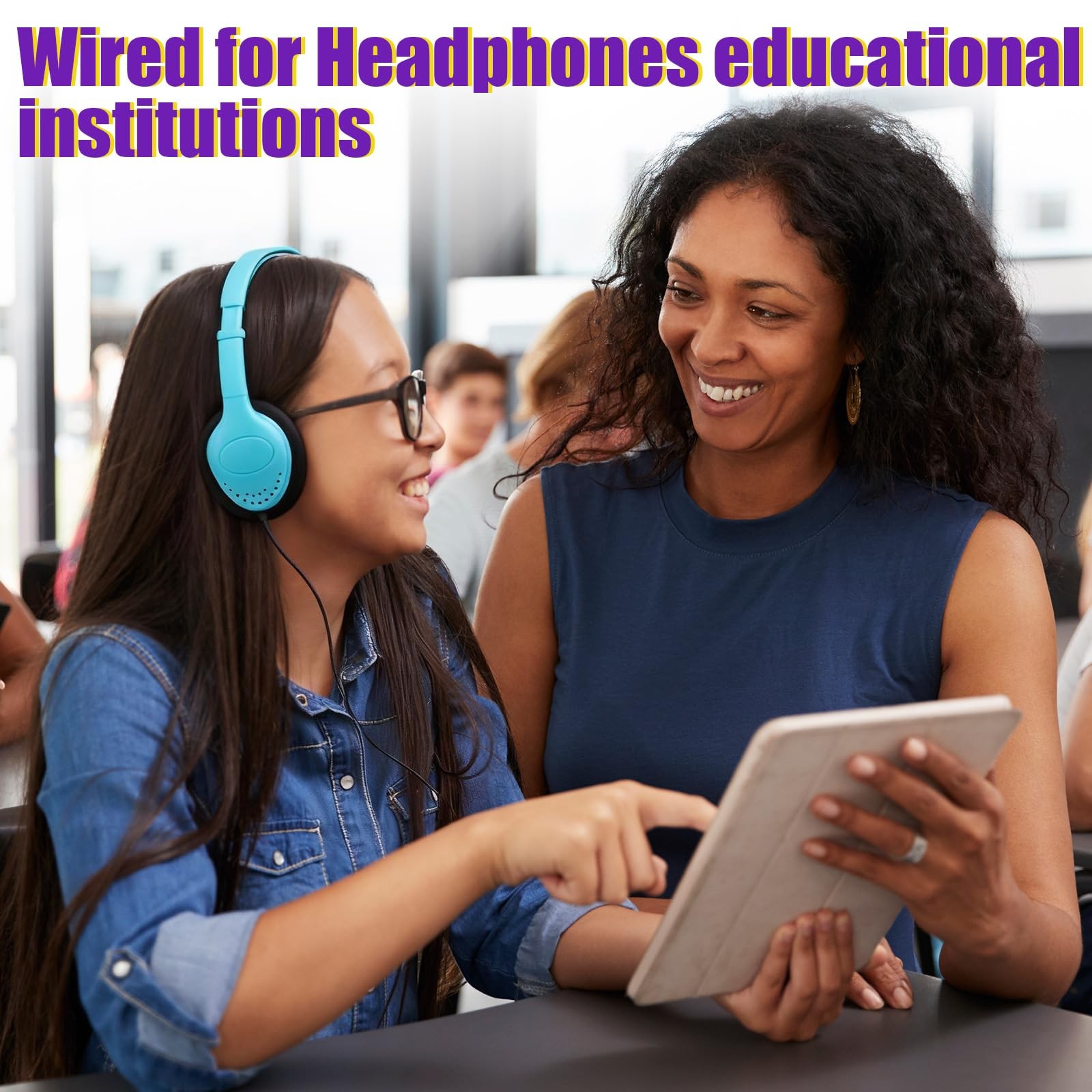 10 Pack Multicolor Bulk School Headphones 3.5mm Jack For Classroom