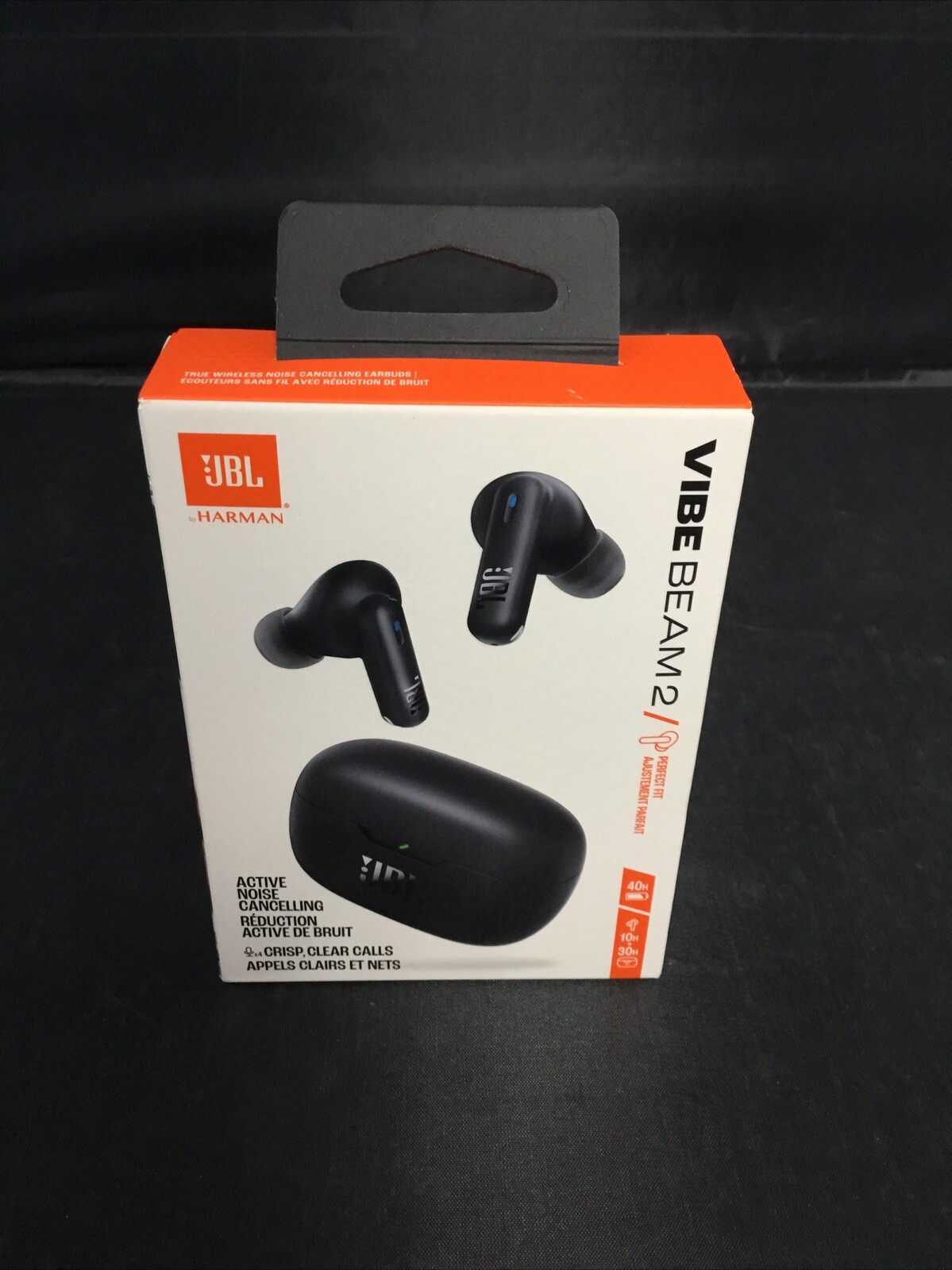 Authentic JBL Vibe Beam 2 Wireless Active Noise Cancelling Earbuds (Black) NEW