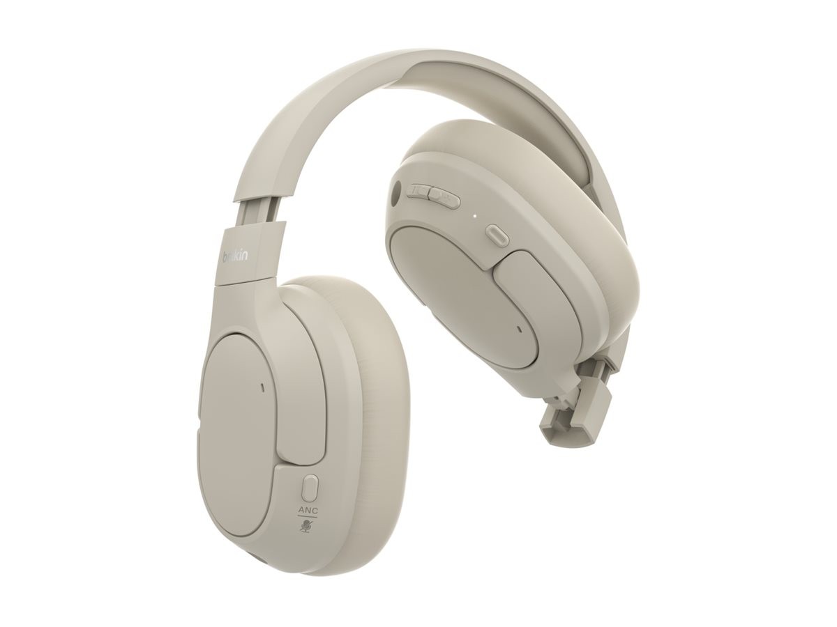 Belkin Soundform Isolated Wireless Headphones, Sand AUD008HQSA