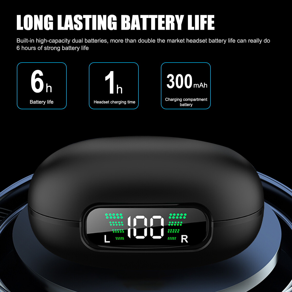 2023! Bluetooth v5.3 Wireless Earbuds Ear Clip Headphones Sport Open-Ear Headset