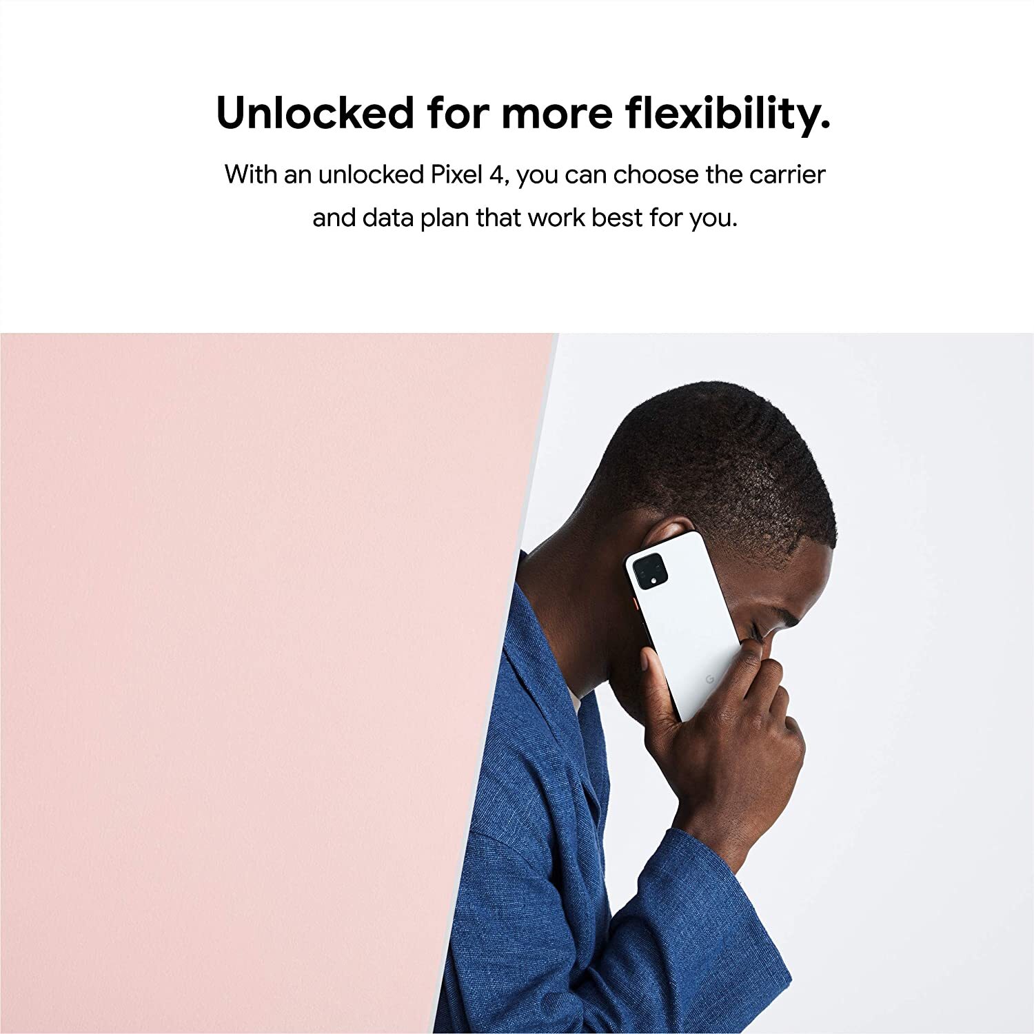 Google Pixel 4 – Just Black – 64GB – Unlocked -64GB – Good