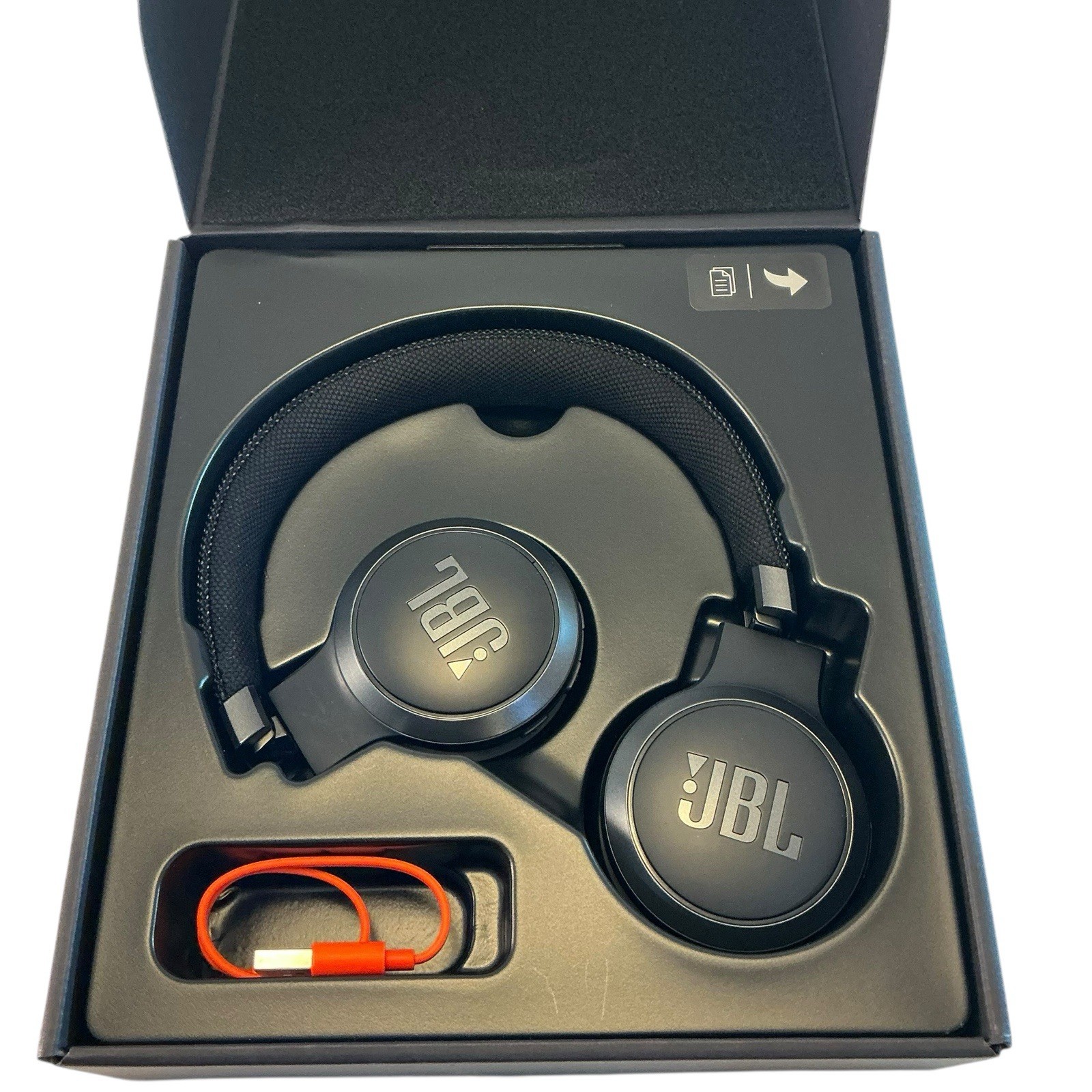 JBL Live 460NC Wireless Bluetooth Noise Cancelling On Ear Headphones Black