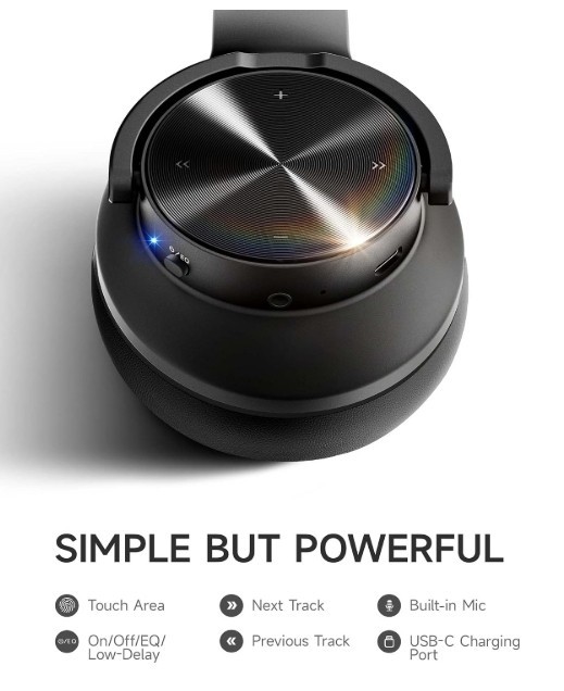 Picun B8 Bluetooth Headphones, 120H Playtime Headphone Wireless Bluetooth with 3