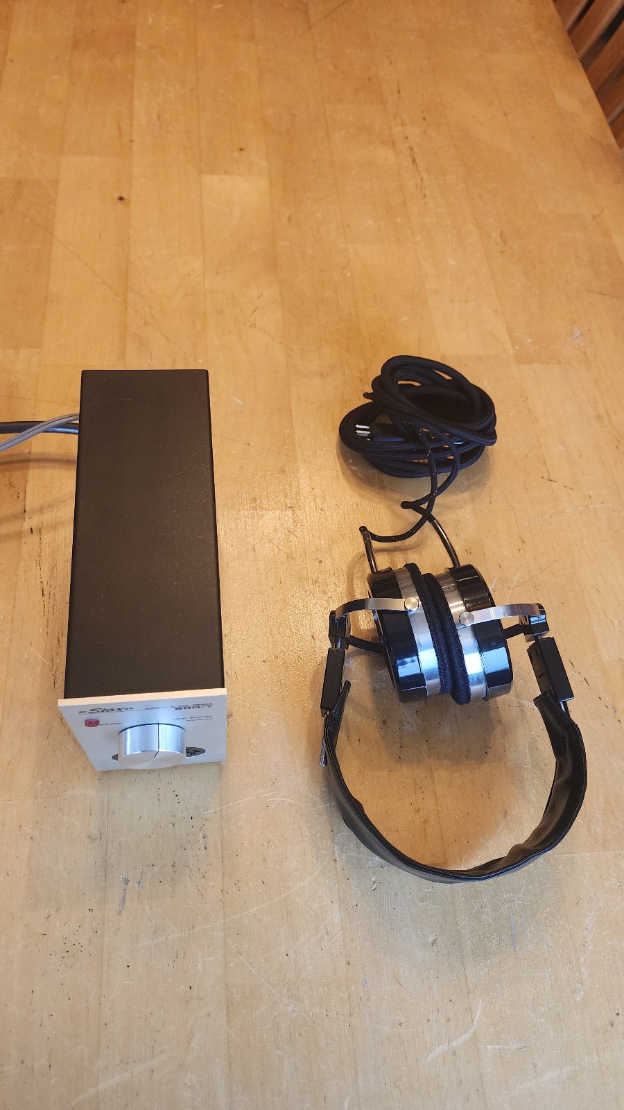 STAX SR-X Mk2 Electrostatic Headphones w/ SRD-7 Driver Unit Working & Tested