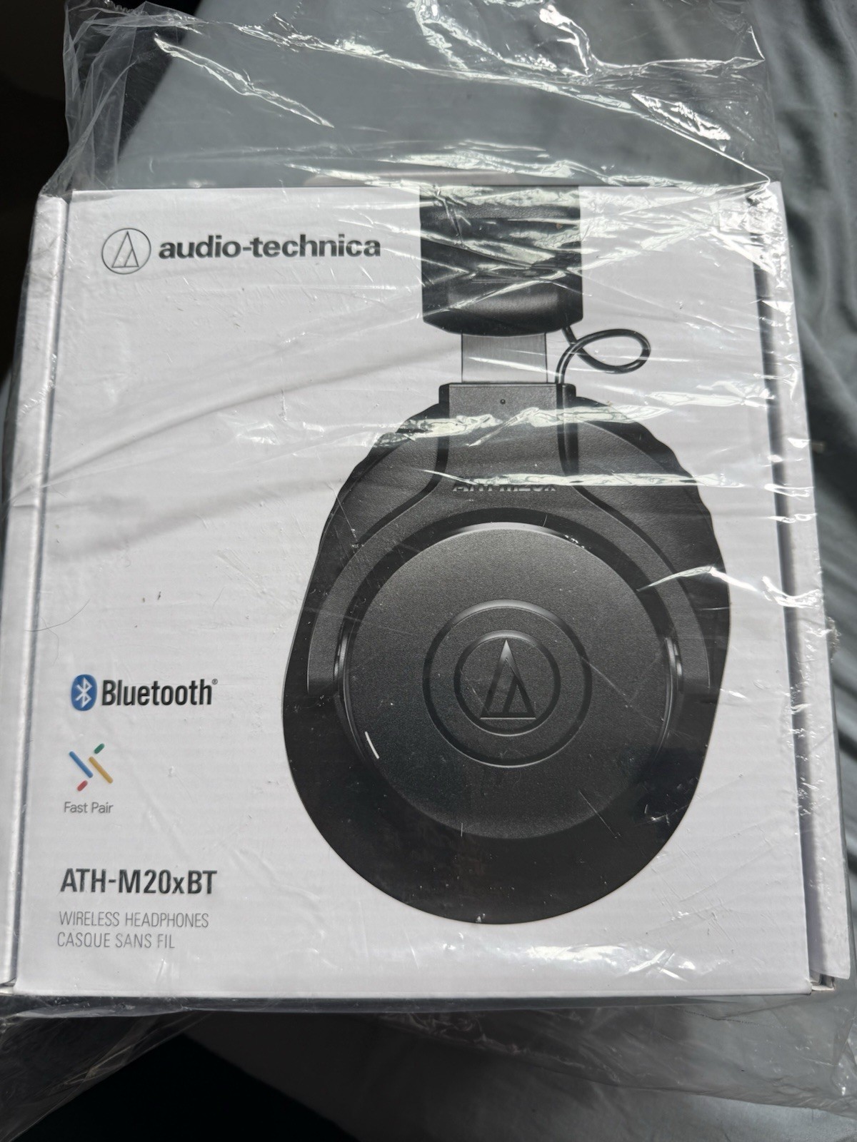 Audio-Technica ATH-M20XBT Wireless Over-Ear Bluetooth Headphones – Black (New)