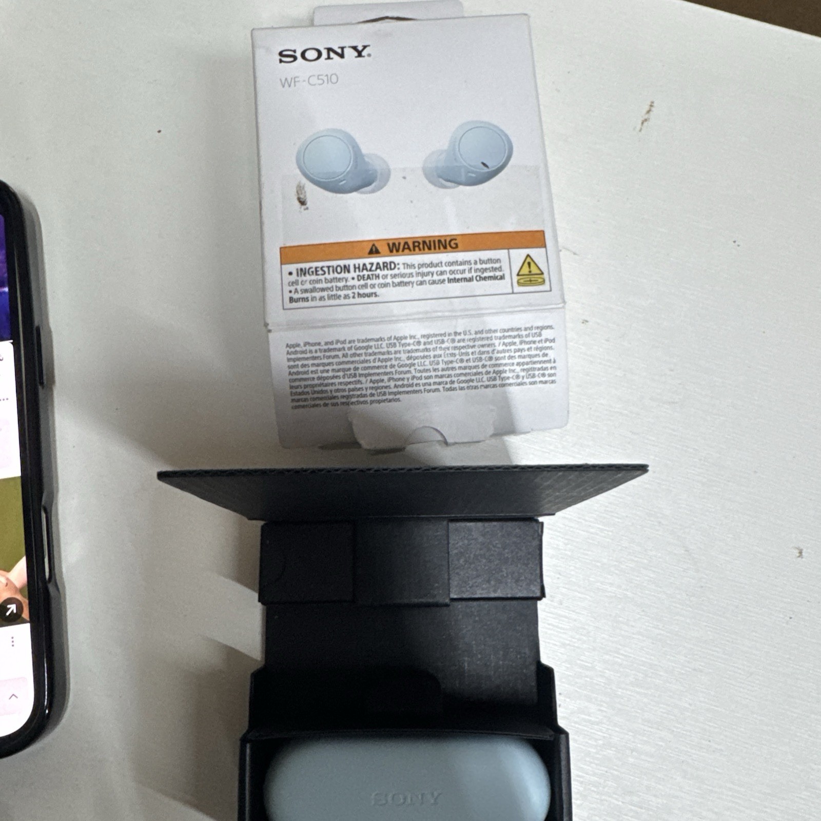 Sony WF-C510 Wireless in-Ear Bluetooth Earbuds – Blue