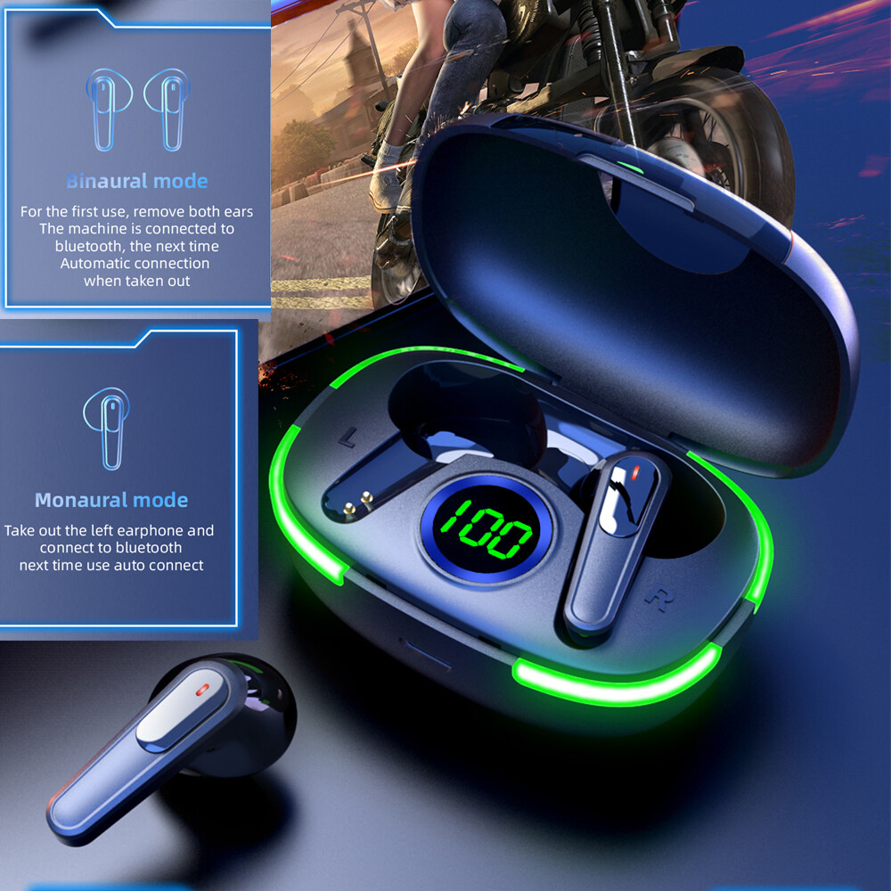 Wireless Headphones Bluetooth Noise Cancelling Stereo Earphones Over Ear Headset