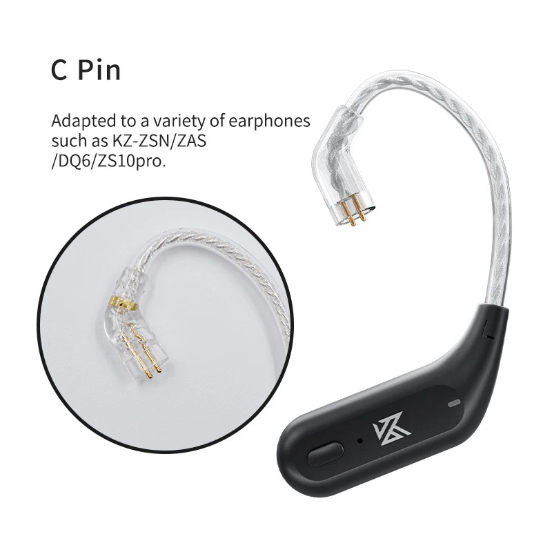 KZ AZ09 Bluetooth 5.2 Wireless Upgrade Cable Module for KZ C/B Pin Earphones