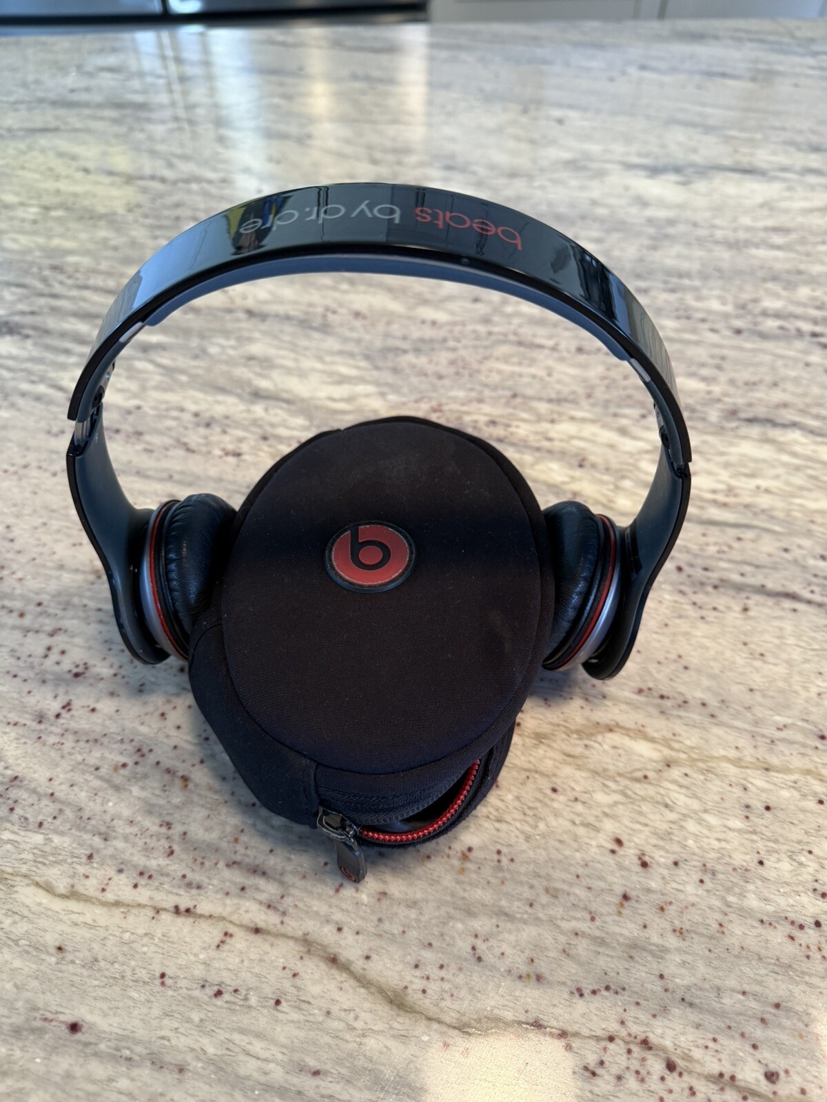 beats by dr dre Monster Black And Red Wired Pink